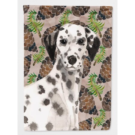 Carolines Treasures Dalmatian Pine Cones Flag Canvas - House Size BB9590CHF